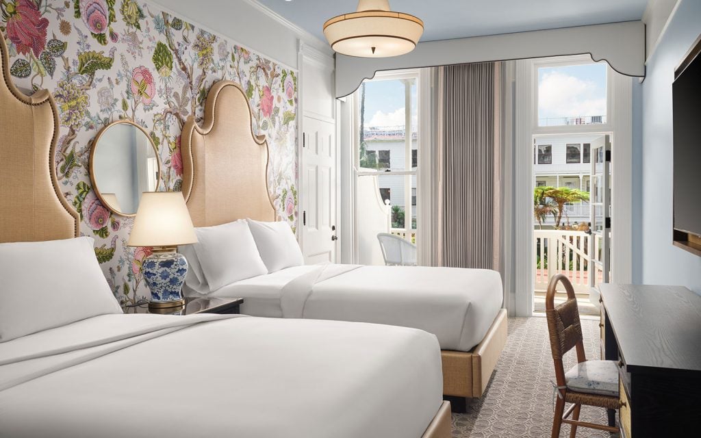 Victorian Garden View guest room with 2 queen beds