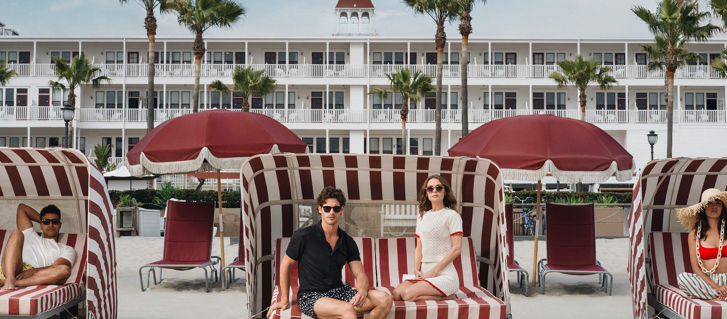 Friends at Del Beach