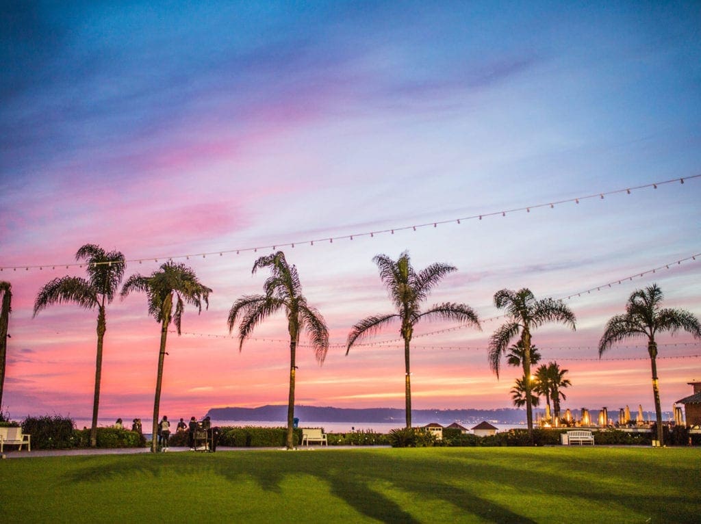 sunset on windsor lawn