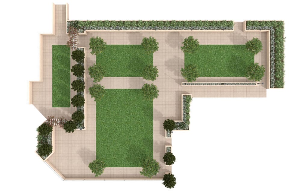 Vista Terrace 3D floorplan top down