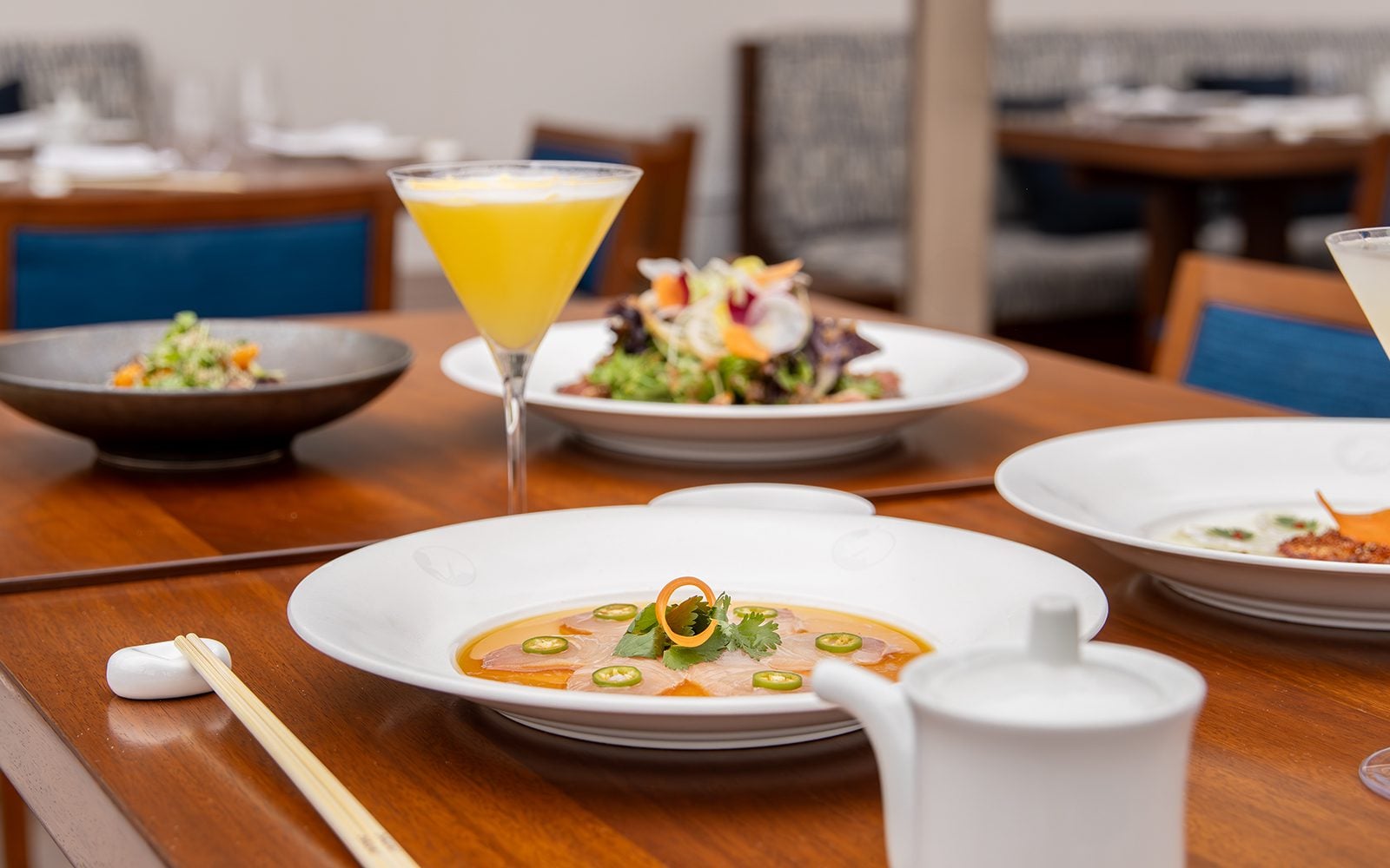 Nobu Del Coronado table of dishes